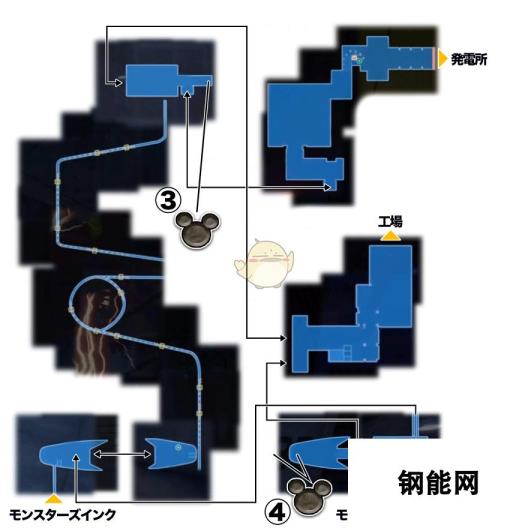 《王国之心3》怪物公司世界全米奇幸运标记位置攻略