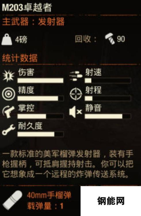 《腐烂国度2》武器 M203卓越者怎么样