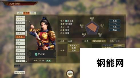 三国志14威力加强版特典武将女巾帼花木兰介绍：巾帼英姿，战火传奇