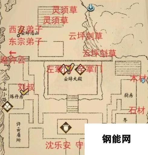 侠客养成手册主线任务完成技巧：地图NPC位置一览