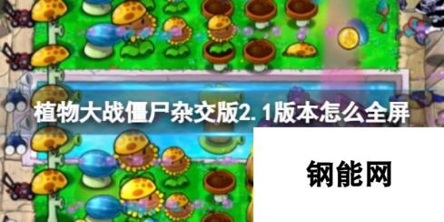 《植物大战僵尸杂交版》2.1版全屏方法