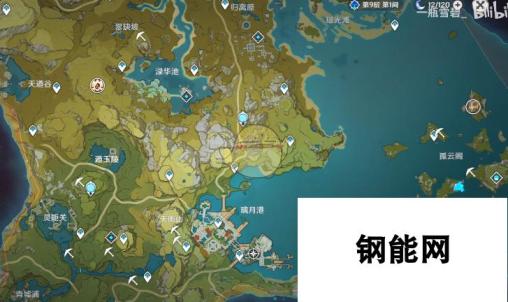 原神全挖矿地点地图一览 探索无尽矿源